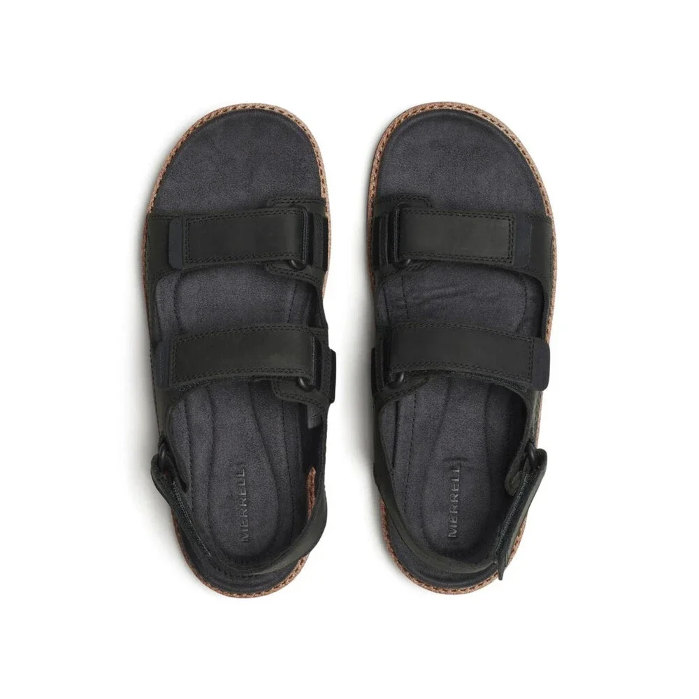 Merrell Cove J00003391 Sandals Mens US 12 Black Leather Adjustable Strap SHOP700